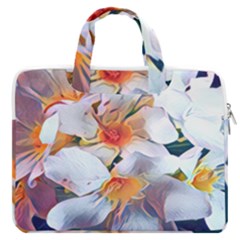 Daisy Painting  Macbook Pro 16  Double Pocket Laptop Bag  by StarvingArtisan