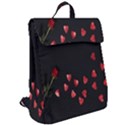 Valentine Day Heart Flower Flap Top Backpack View2