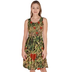 Valentine Day Heart Forest Knee Length Skater Dress With Pockets by artworkshop