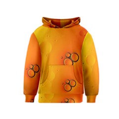 Wallpaper Liquid Bubbles Macro Orange Bright Kids  Pullover Hoodie by artworkshop