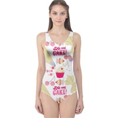 Desserts Pastries Baking Wallpaper One Piece Swimsuit by Ravend