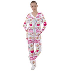 Desserts Pastries Baking Wallpaper Women s Tracksuit by Ravend