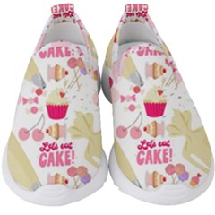 Desserts Pastries Baking Wallpaper Kids  Slip On Sneakers by Ravend