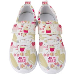 Desserts Pastries Baking Wallpaper Men s Velcro Strap Shoes by Ravend