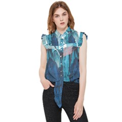 Abstract T- Shirt Abstract 31 Frill Detail Shirt