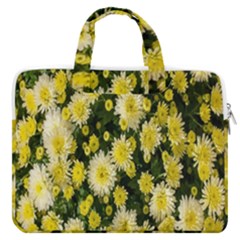 Autumn Background Closeup Flowers Macbook Pro 16  Double Pocket Laptop Bag  by artworkshop