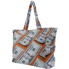 Money Pattern Simple Shoulder Bag by artworkshop