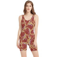 Cookies With Strawberry Jam Motif Pattern Women s Wrestling Singlet by dflcprintsclothing