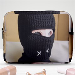 Ski Mask  Make Up Pouch (large) by Holyville