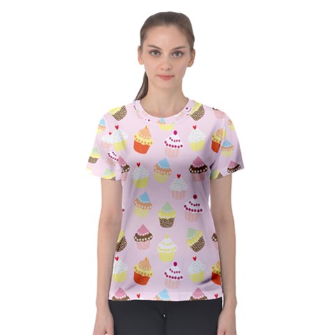 Cupcakes! Women s Sport Mesh Tee by fructosebat