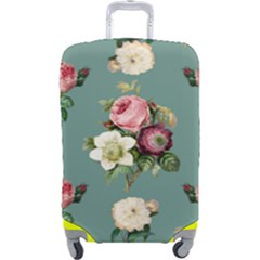 Victorian Floral Luggage Cover (large) by fructosebat