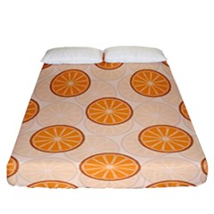 Orange Slices! Fitted Sheet (california King Size) by fructosebat