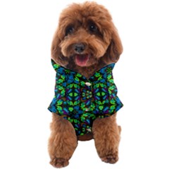 Blue Green Kaleidoscope Dog Coat