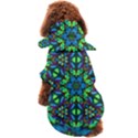 Blue Green Kaleidoscope Dog Coat View2