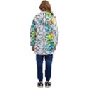 Brain-mind-psychology-idea-drawing Kid s Hooded Longline Puffer Jacket View4