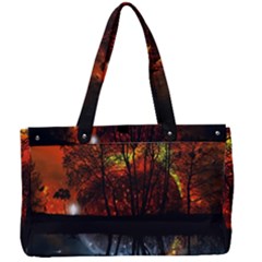 Space Nature Fantasy Trees Canvas Work Bag by Ravend