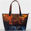 Space Nature Fantasy Trees Back Pocket Shoulder Bag  View1