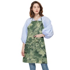 Green Leaves Camouflage Pocket Apron by Ravend