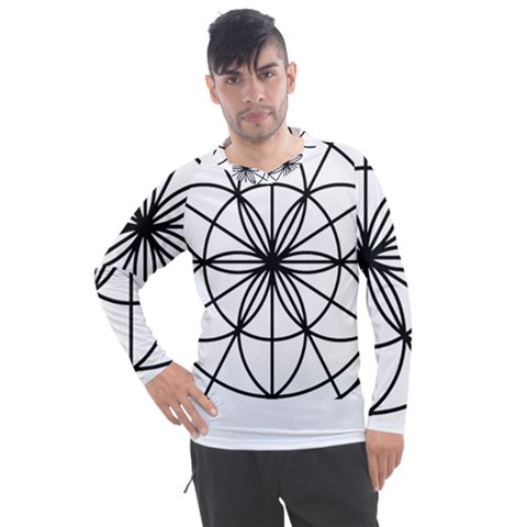 Black And White Pattern T- Shirt Black And White Pattern T- Shirt Men s Pique Long Sleeve Tee by maxcute