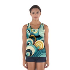 Waves Sport Tank Top  by fructosebat