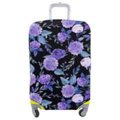 Dark Floral Luggage Cover (medium) by fructosebat