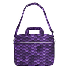 Purple Scales! Macbook Pro 16  Shoulder Laptop Bag by fructosebat