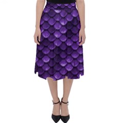 Purple Scales! Classic Midi Skirt by fructosebat