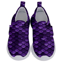 Purple Scales! Kids  Velcro No Lace Shoes by fructosebat