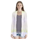 Flower Design T- Shirt Beautiful White And Yellow Artistic Flower T- Shirt Drape Collar Cardigan View1