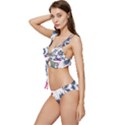 Hawaii T- Shirt Hawaii Branch Pattern T- Shirt Low Cut Ruffle Edge Bikini Set View2