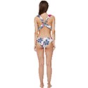 Hawaii T- Shirt Hawaii Branch Pattern T- Shirt Low Cut Ruffle Edge Bikini Set View4