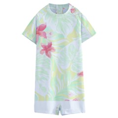 Hawaii T- Shirt Hawaii Flora Garden T- Shirt Kids  Boyleg Half Suit Swimwear