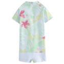 Hawaii T- Shirt Hawaii Flora Garden T- Shirt Kids  Boyleg Half Suit Swimwear View2