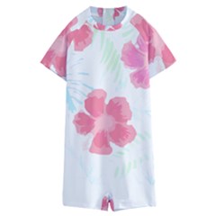 Hawaii T- Shirt Hawaii Florestalense Pattern T- Shirt Kids  Boyleg Half Suit Swimwear