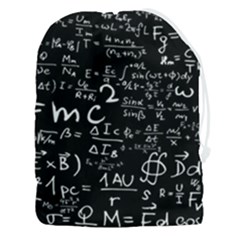 E=mc2 Text Science Albert Einstein Formula Mathematics Physics Drawstring Pouch (3xl) by Jancukart