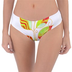 Leaves Design T- Shirtleaves T- Shirt Reversible Classic Bikini Bottoms