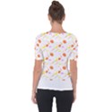 Pattern Design T- Shirt Halloween With Witch Stuffs T- Shirt Shoulder Cut Out Short Sleeve Top View2