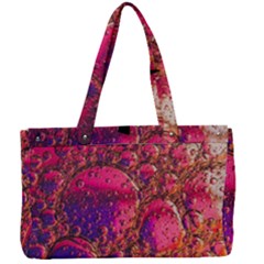 Colorful Bubbles Abstract Art Canvas Work Bag by Jancukart