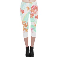 Tropical T- Shirt Tropical Garden Pluriflor T- Shirt Capri Leggings  by maxcute