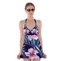 Tropical T- Shirt Tropical Graceful Flower T- Shirt Halter Dress Swimsuit  View1