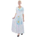 Tropical T- Shirt Tropical Trend Flower De Lis T- Shirt Half Sleeves Maxi Dress View1