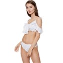 Undulating T- Shirt Waves T- Shirt Ruffle Edge Tie Up Bikini Set	 View2