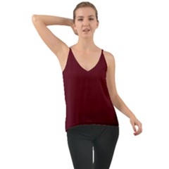 Burgundy Scarlet Chiffon Cami by BohoMe