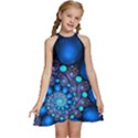 Digitalart Balls Kids  Halter Collar Waist Tie Chiffon Dress View1