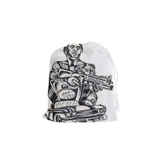 Scarface Movie Traditional Tattoo Drawstring Pouch (small) by tradlinestyle