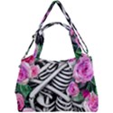 Floral Skeletons Double Compartment Shoulder Bag View1