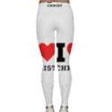 I love christ Lightweight Velour Classic Yoga Leggings View2