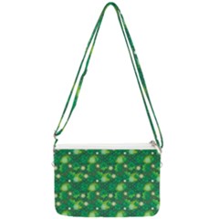 Leaf Clover Star Glitter Seamless Double Gusset Crossbody Bag by Pakemis