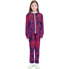 Roses Red Purple Flowers Pretty Kids  Tracksuit