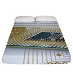 Technics Design Element Set Pattern Graphic Symbol Fitted Sheet (king Size) by danenraven